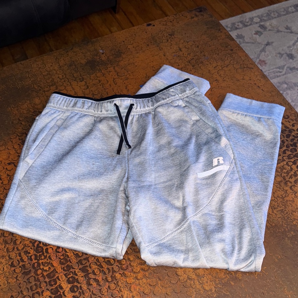 Russell Athletic Black and Gray Sweatpants